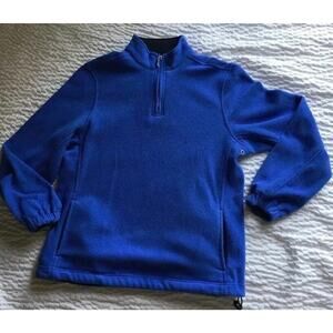 Ashworth Jacket Pullover Fleece Polyester 1/2 Zip Soft Blue Women's Small